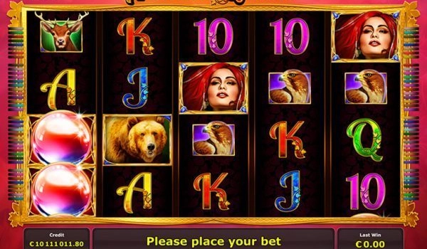 casino screen of symbols