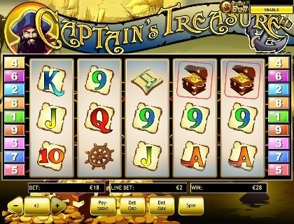 casino screen of symbols