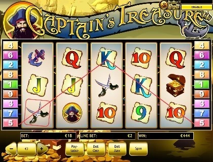 casino screen of symbols