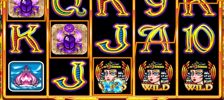 casino screen of symbols