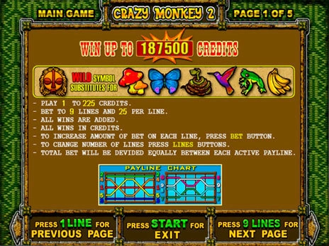 casino screen of symbols