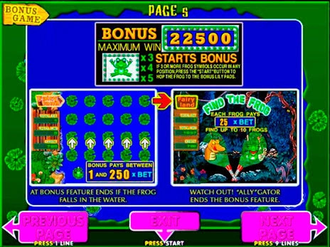 casino screen of symbols