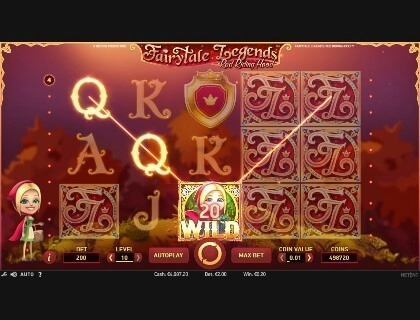 casino screen of symbols