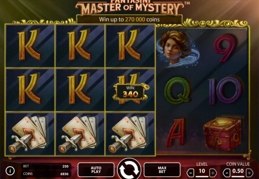 casino screen of symbols