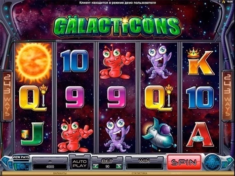 casino screen of symbols