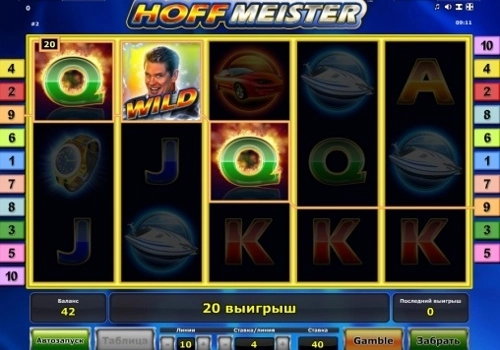 casino screen of symbols