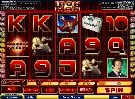 casino screen of symbols