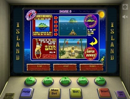 casino screen of symbols