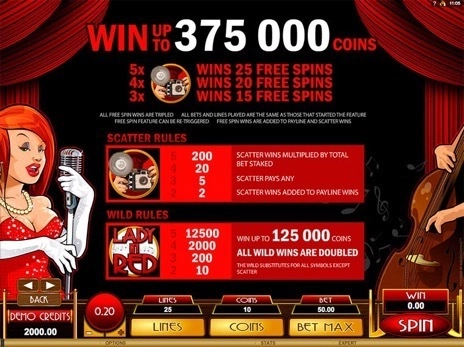 casino screen of symbols