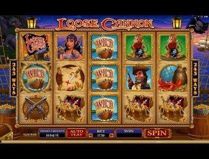casino screen of symbols