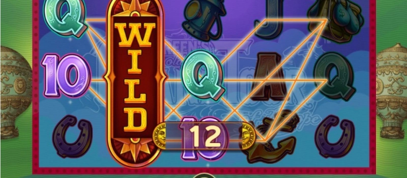 casino screen of symbols