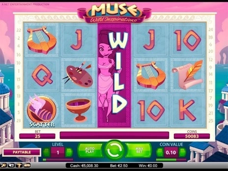 casino screen of symbols