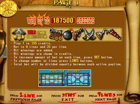 casino screen of symbols