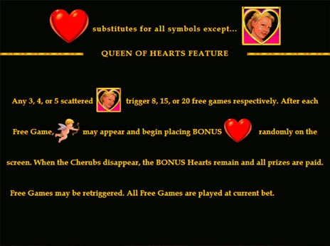 casino screen of symbols