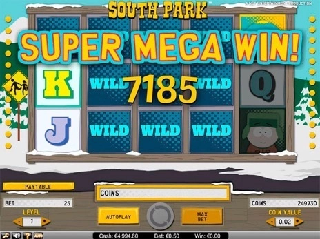 casino screen of symbols