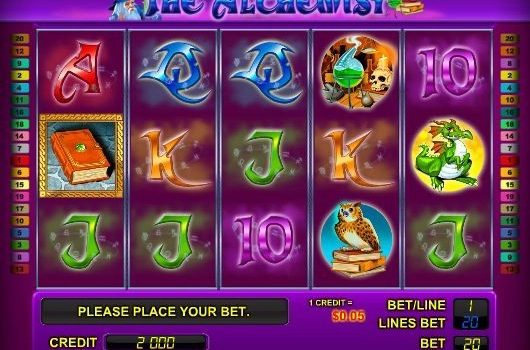 casino screen of symbols