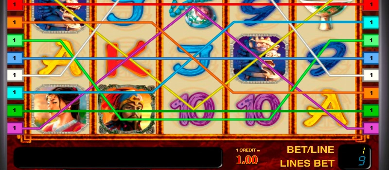 casino screen of symbols