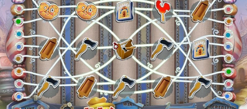 casino screen of symbols